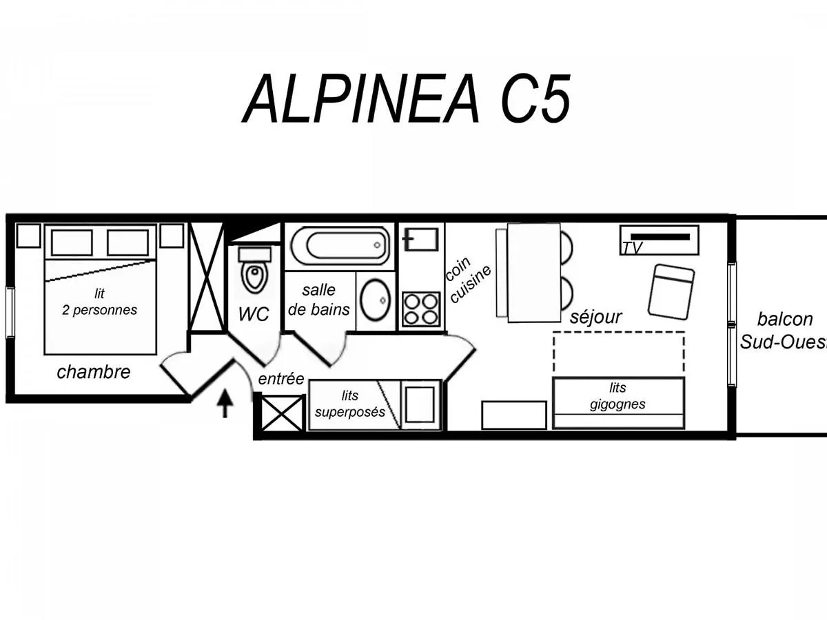 Charmant Appartement Familial, Idealement Situe, 2 Pieces, Balcon, Animaux Acceptes, Meribel - Fr-1-182-69 Apartmán